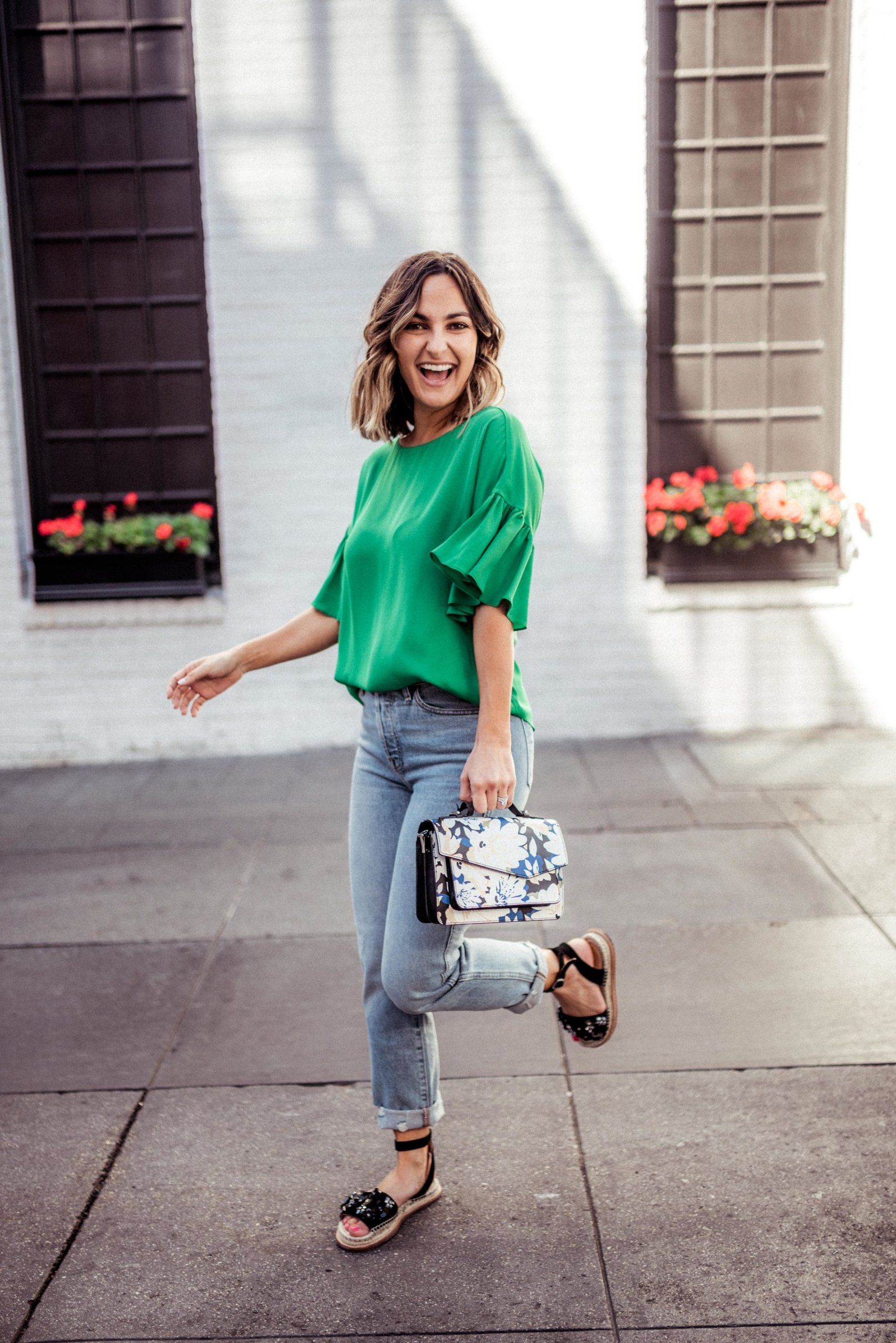 Spring green fashion