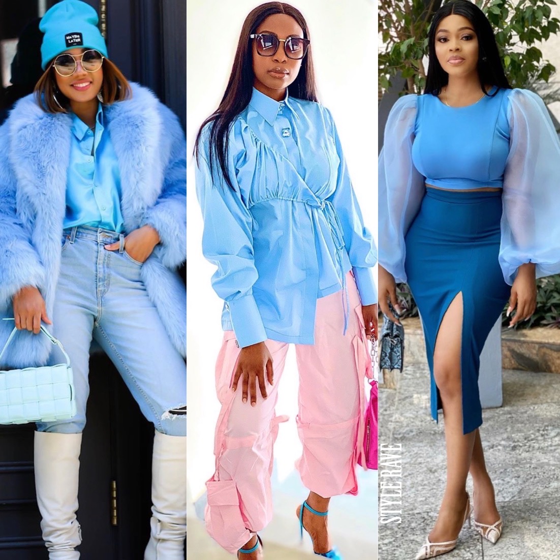 Blue colour clothing