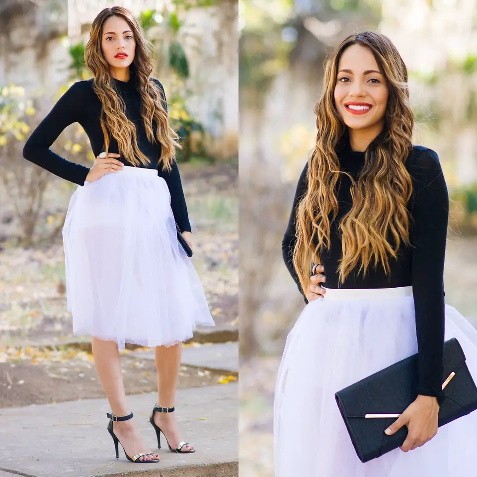White Tulle Skirt