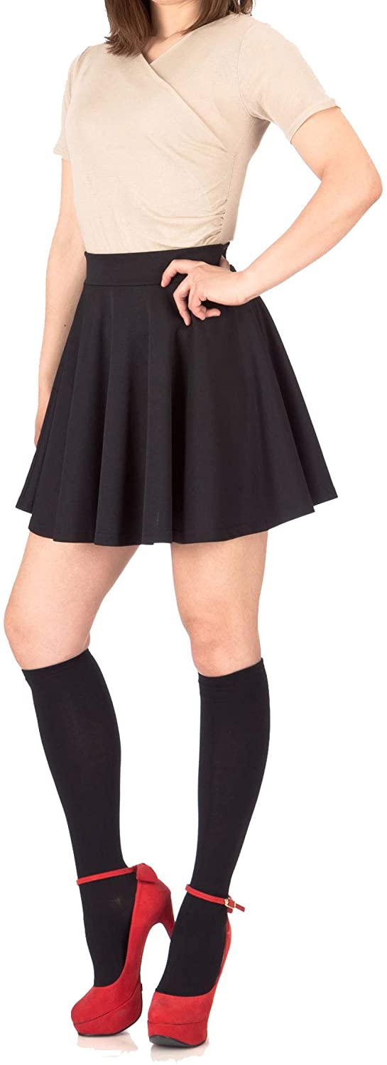 Women's Plain Skater Skirt
