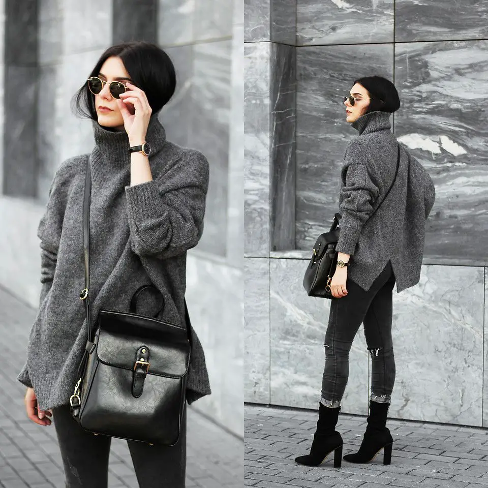 Winter Dark Gray fashion