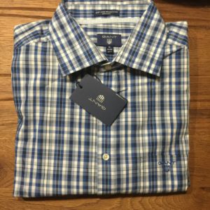 Broadcloth Plaid Casual Check Shirt in White