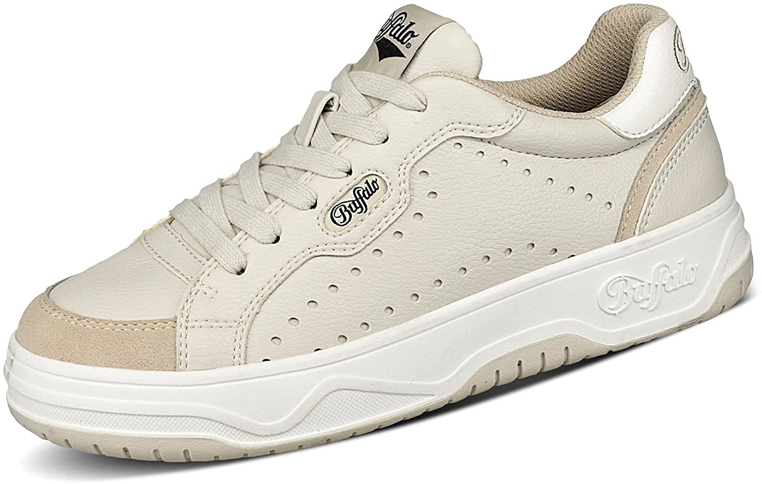 Buffalo Match - Sneaker Low - IMI Nappa/IMI Suede - Cream Microfibre