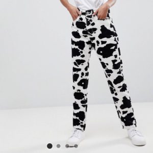 Cow Print Jeans Image