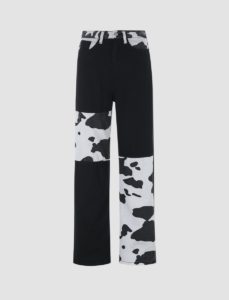 Cow Print skinny jeans