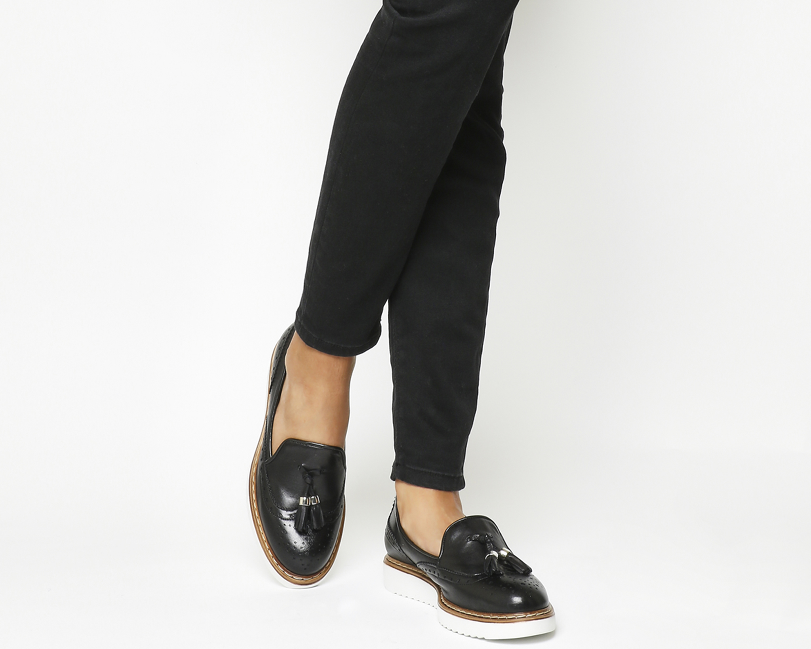 Former Chunky Loafers Black Leather