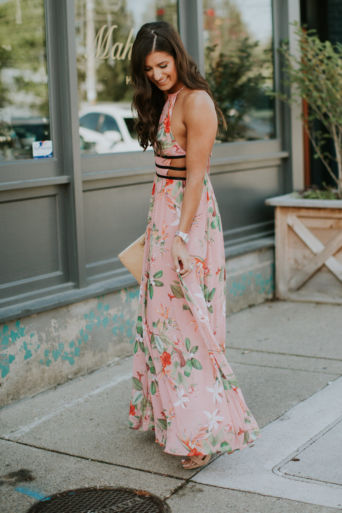 side cut out maxi