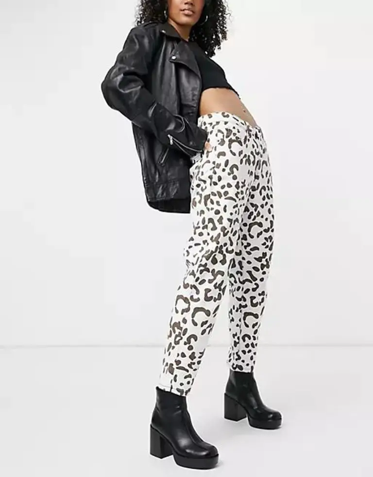 cow print jeans