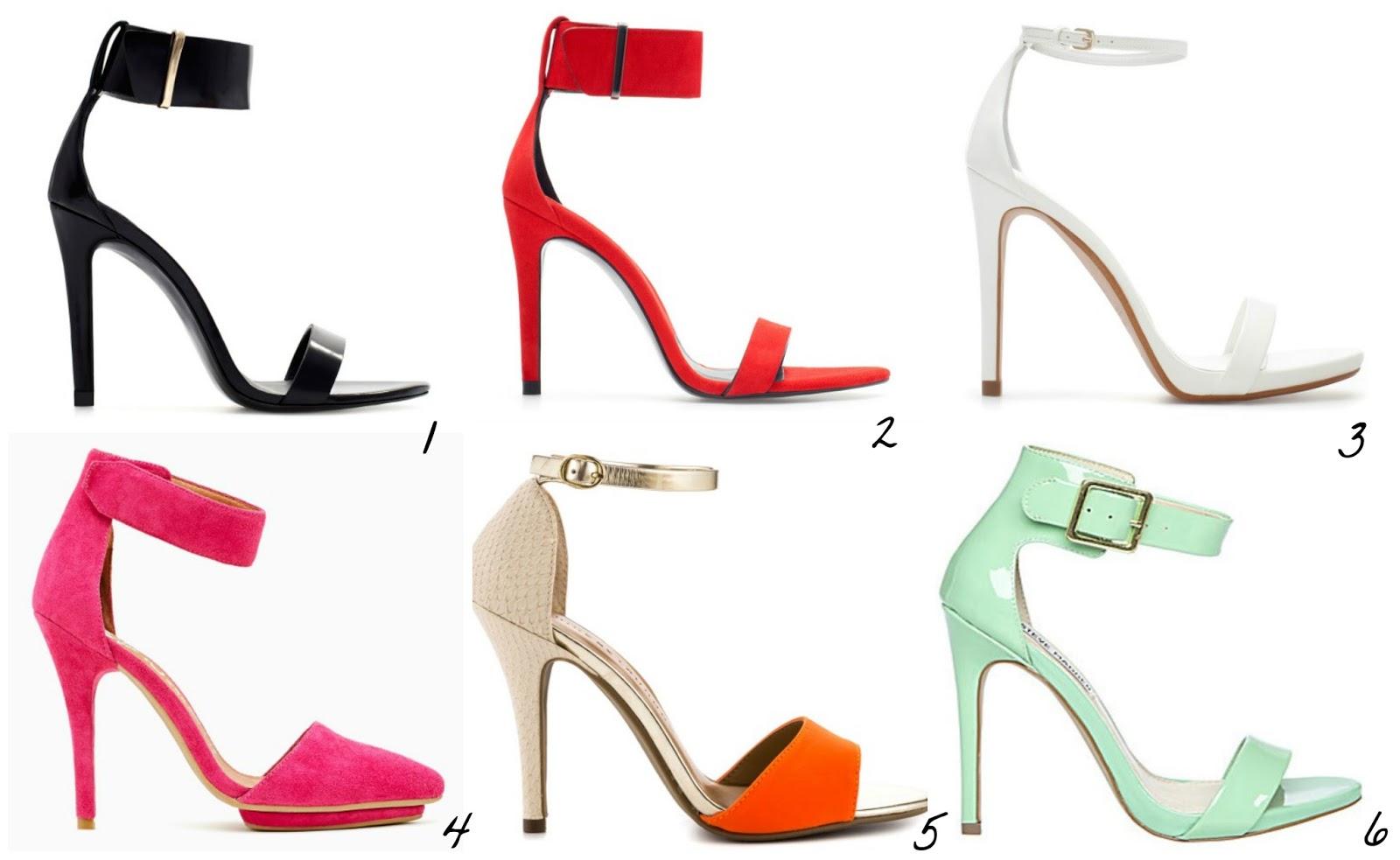Ankle Strap Heeled Sandals