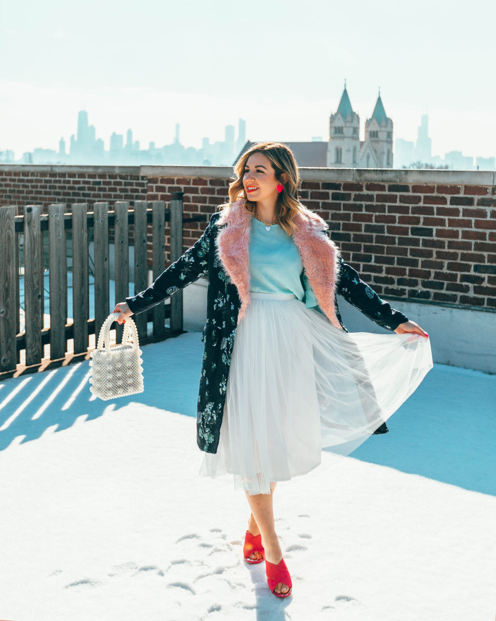 white tulle skirt