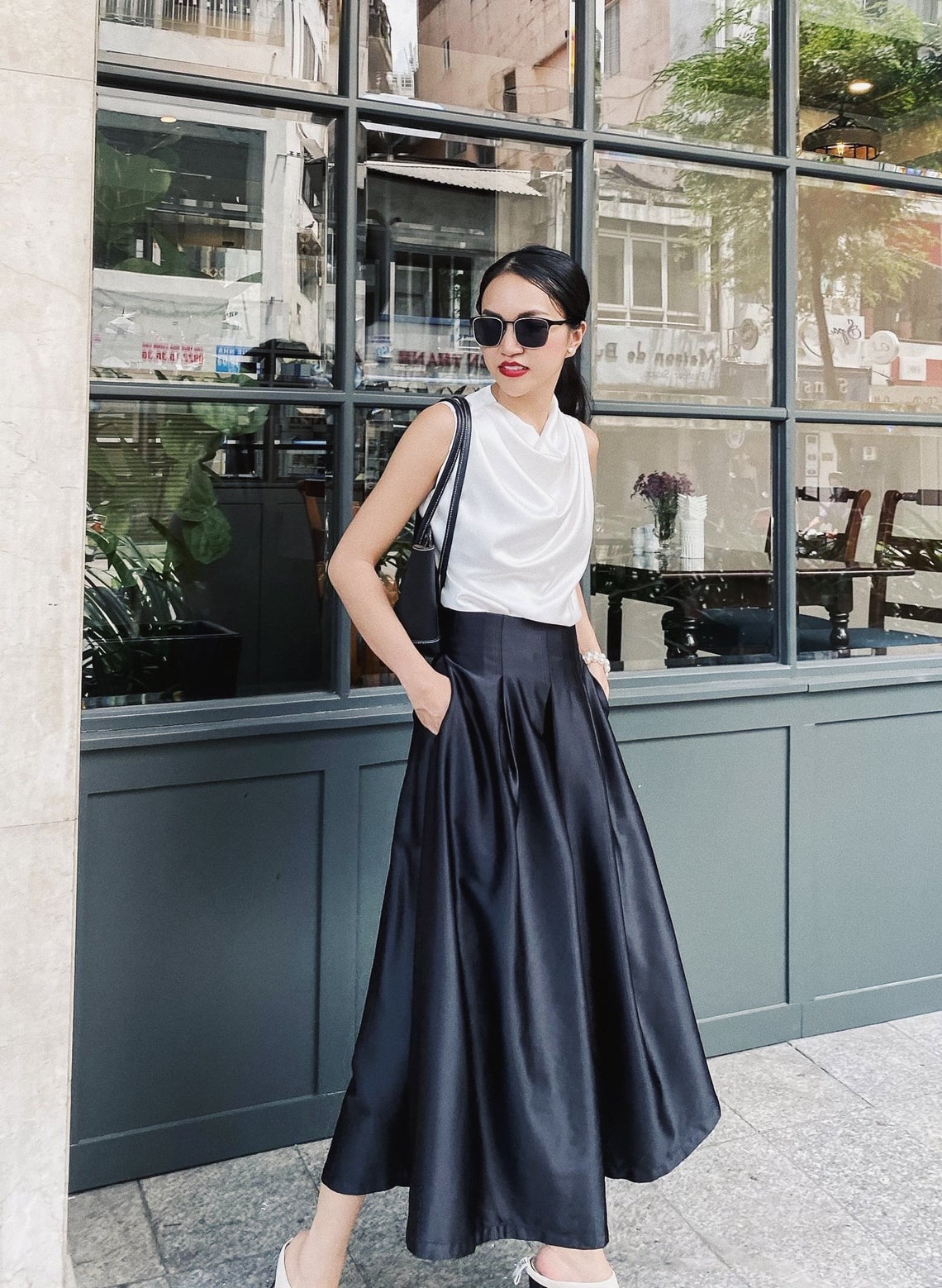 Silk maxi skirt midi - High waisted skirt - Silk clothing - Long Skirt - Mini satin skirt - Silk slip skirt - Silk skirt -Mother Day Gift