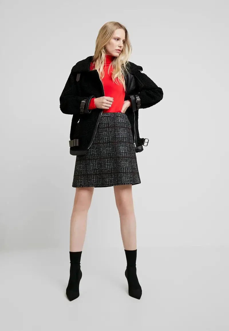 WINTER CHECK ME - Mini skirt