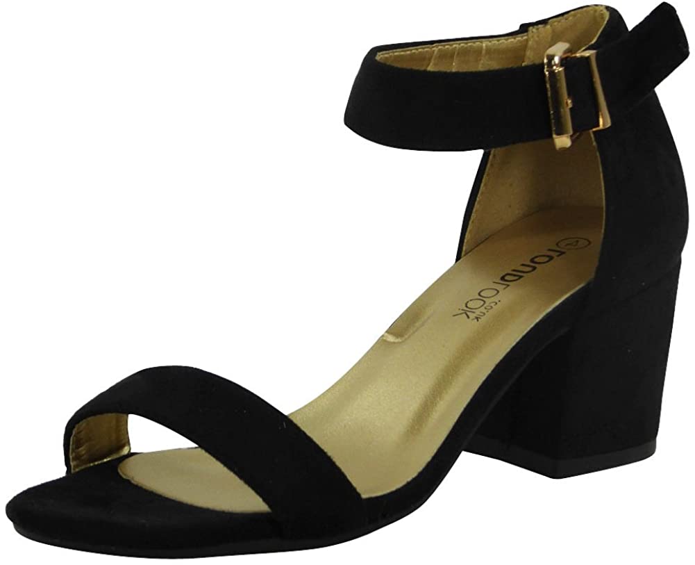 Women Ankle Strap Sandals | Heeled Sandals | Sandals for Women | Chunky Heel Sandals | Summer Sandals Women | Buckle Sandals for Women