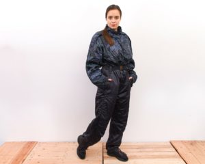 Women's XL Flower Print Snowsuit Ski Suit Shimmer Sportswear 
