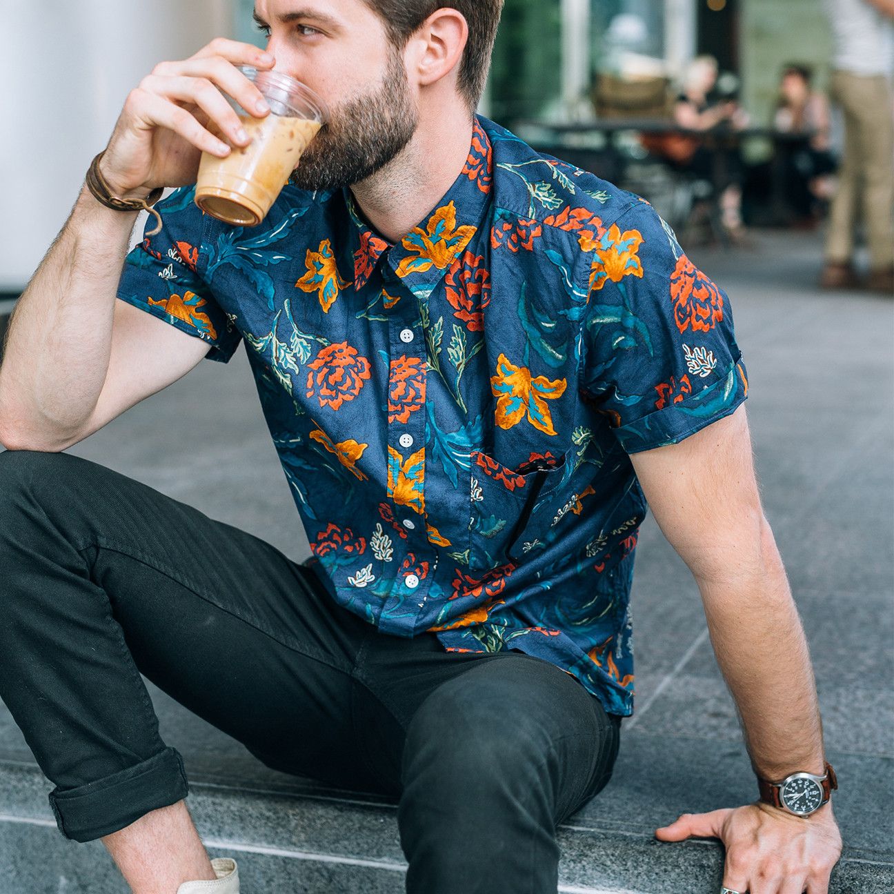 Men's Floral Printed Shirts