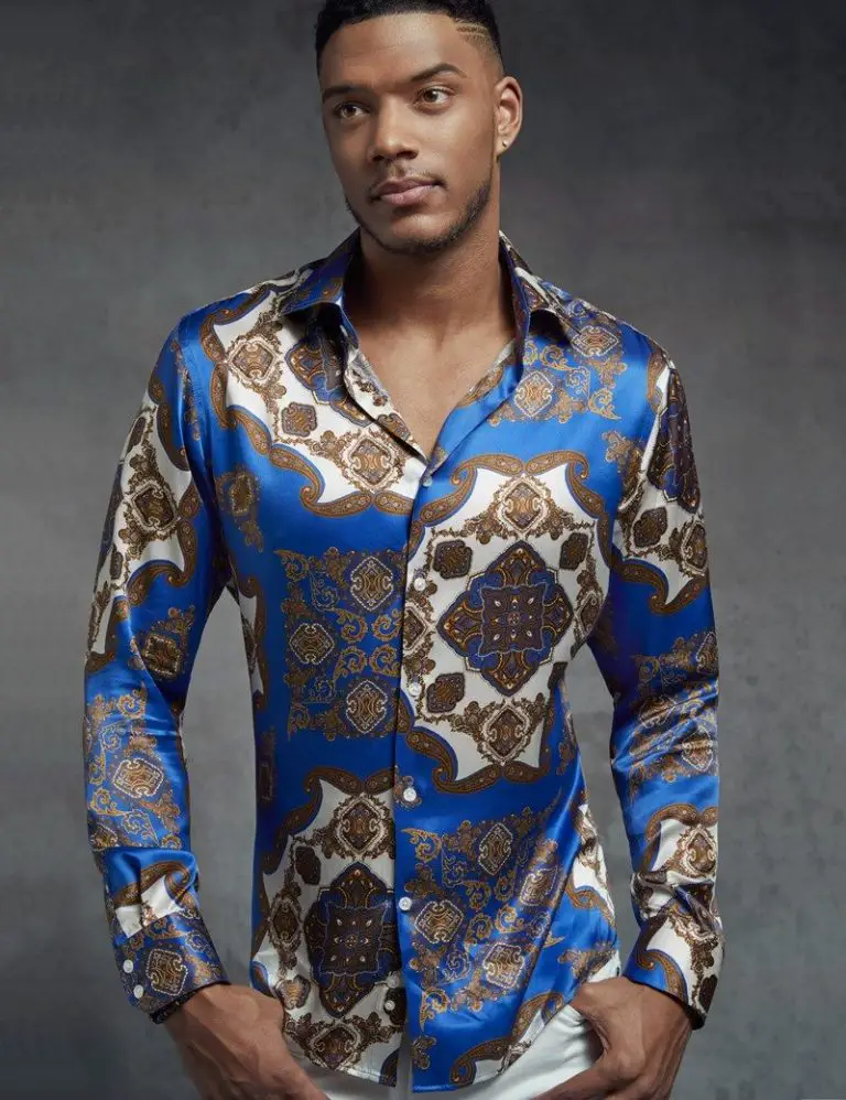 mens satin shirts uk