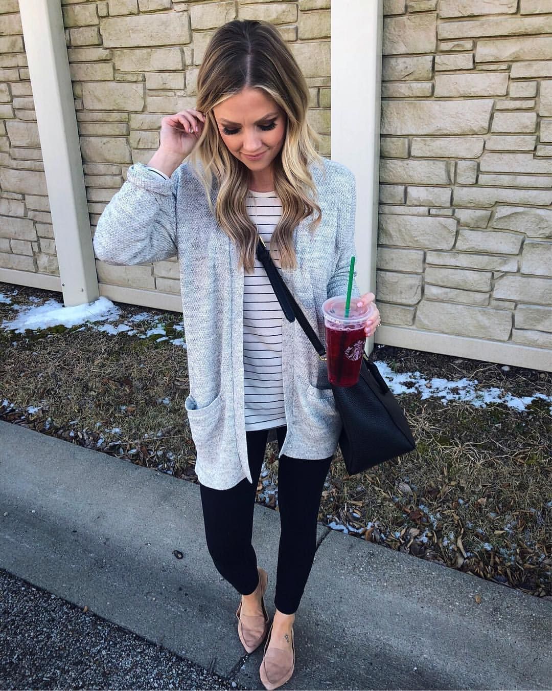 Striped long sleeve shirt with Leggings