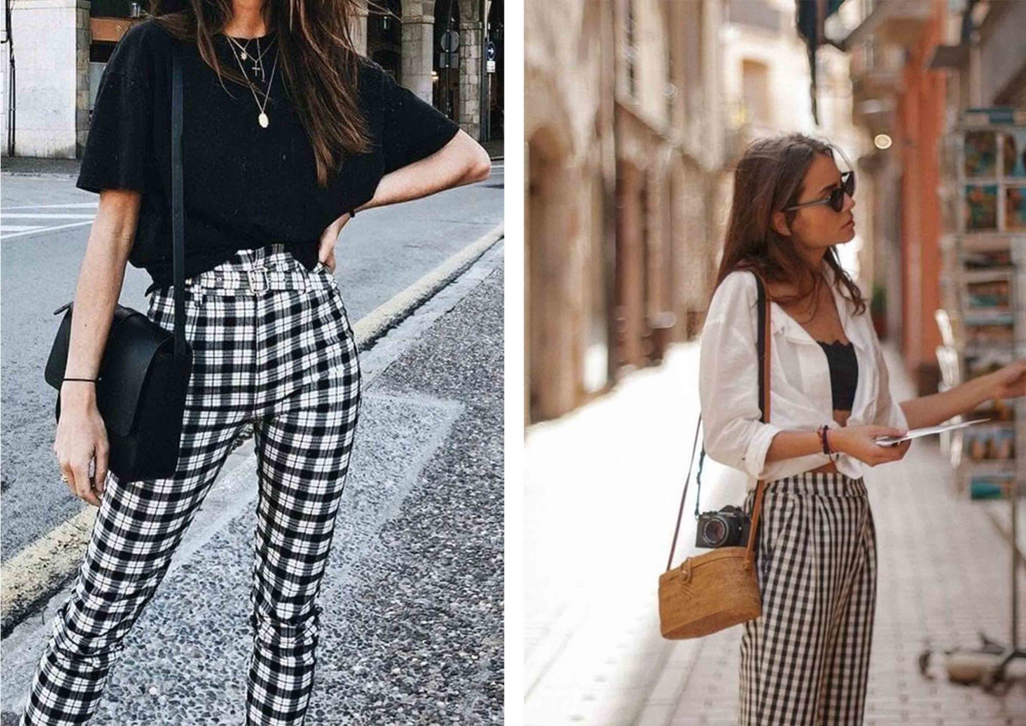 gap gingham pants