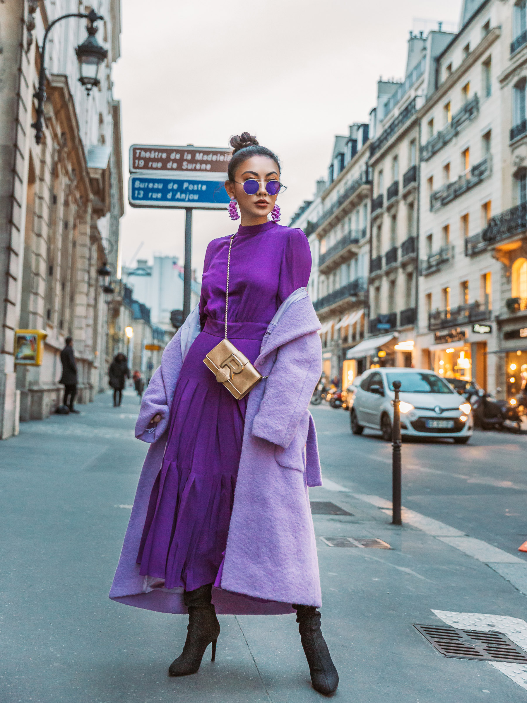Winter Dark Purple fashion