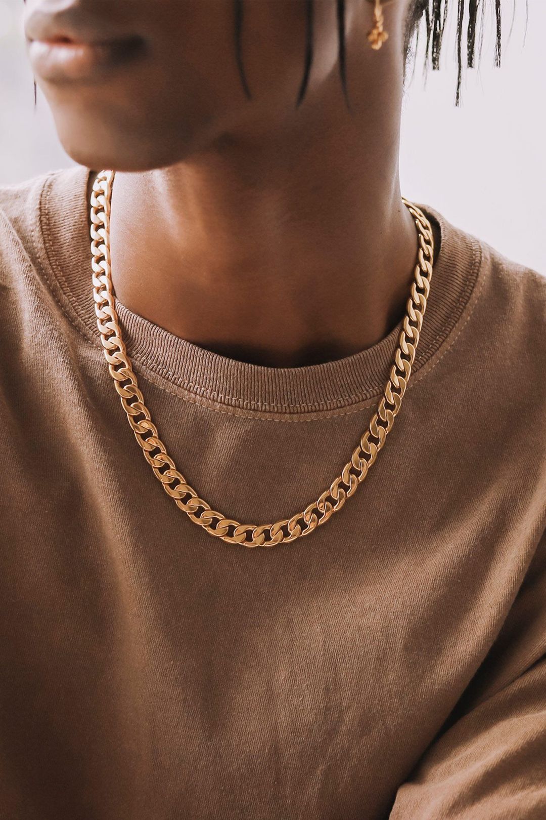 Mens Curb Chain Necklace