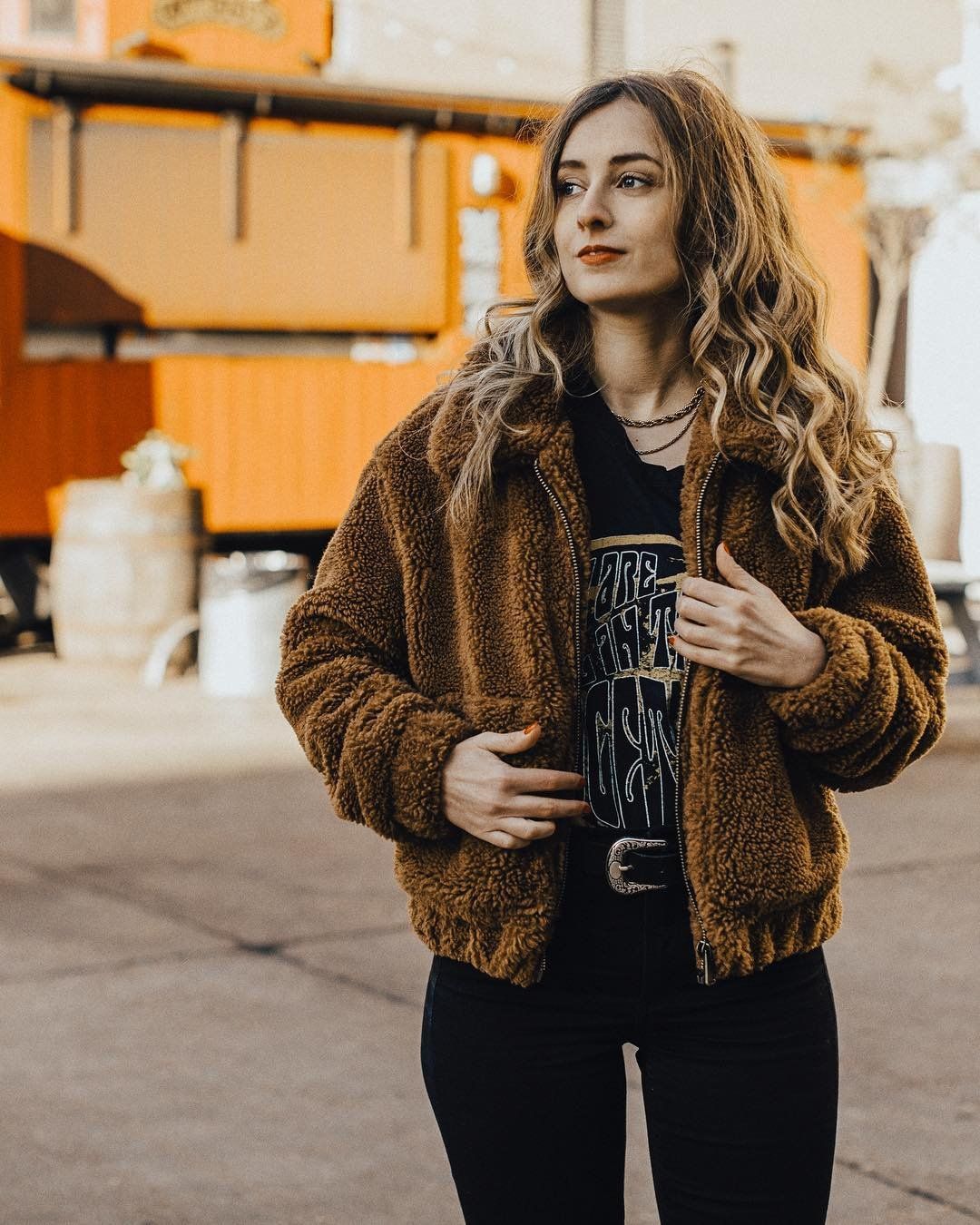 Crop Teddy Jacket