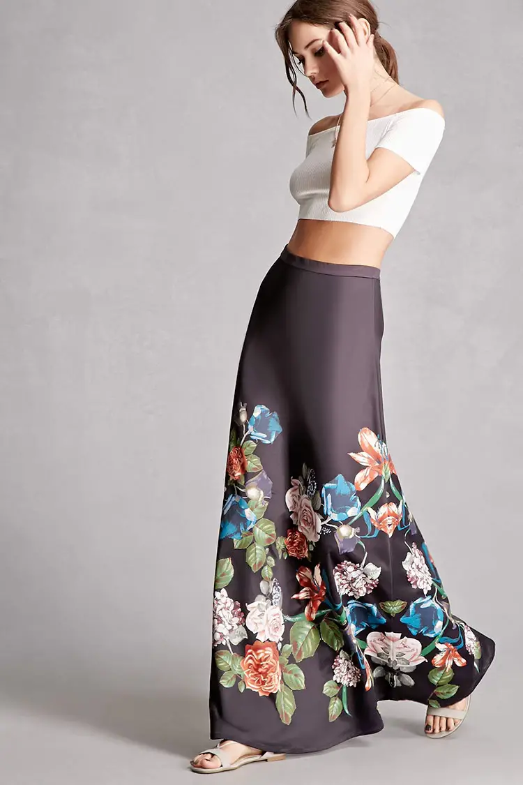 Satin Maxi Skirt