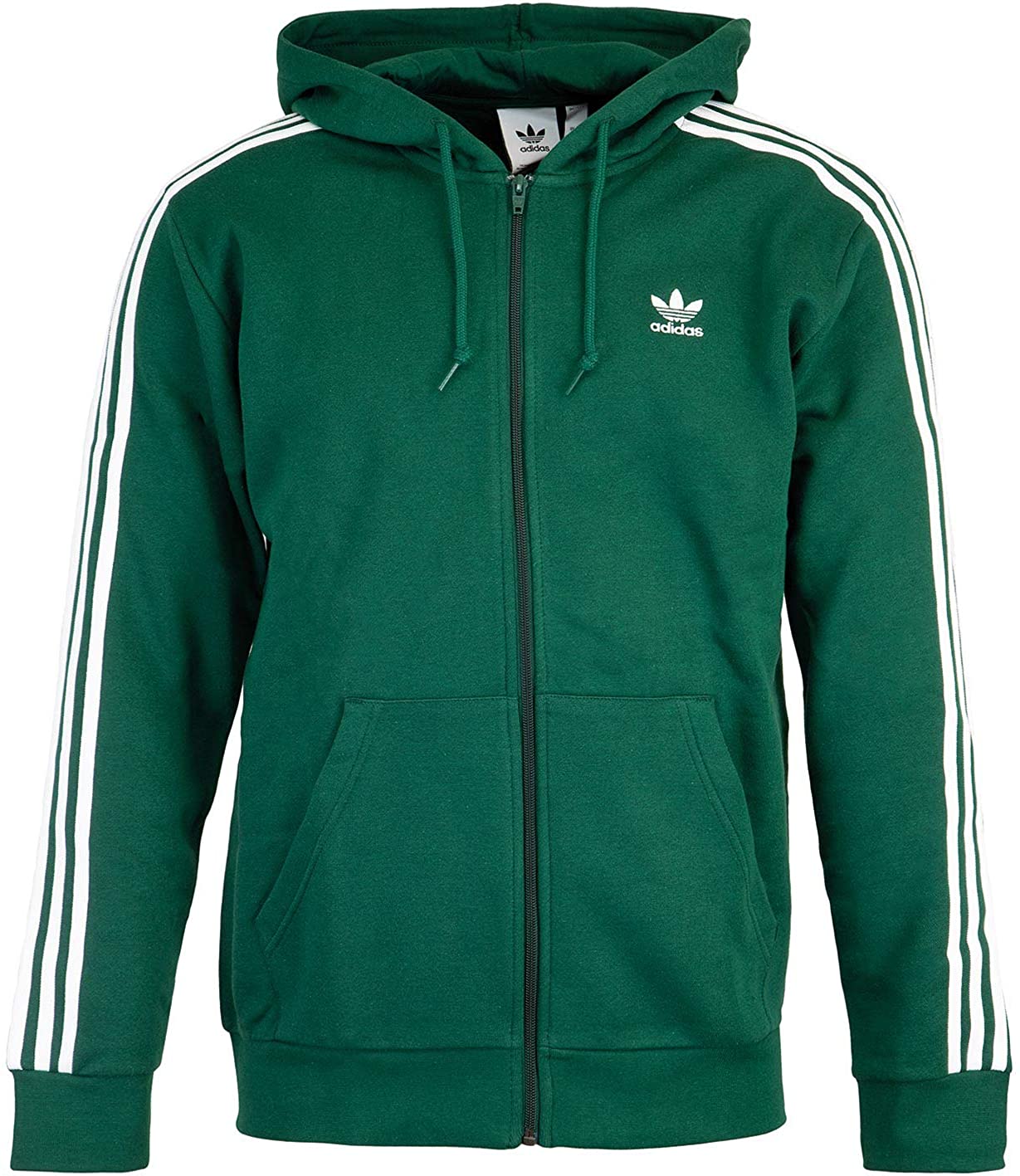 adidas 3 stripes full zip hoodie