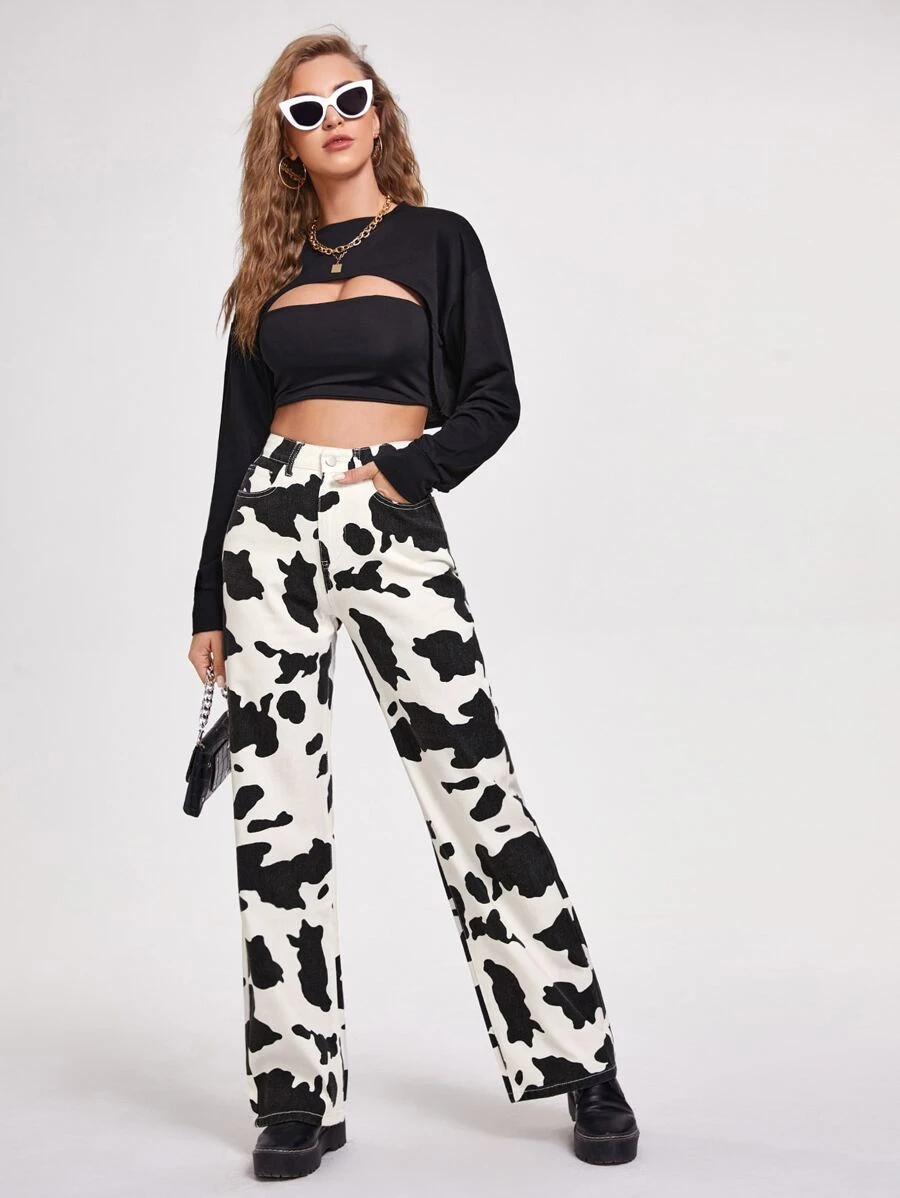 Why Are Cow Print Jeans So Popular The Streets Fashion And Music 