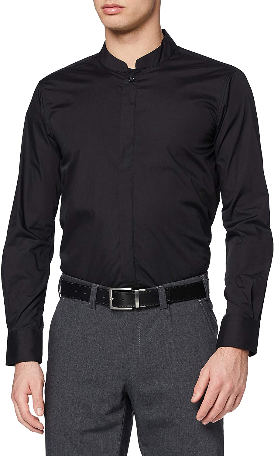 Men's Mandarin Collar Shirt