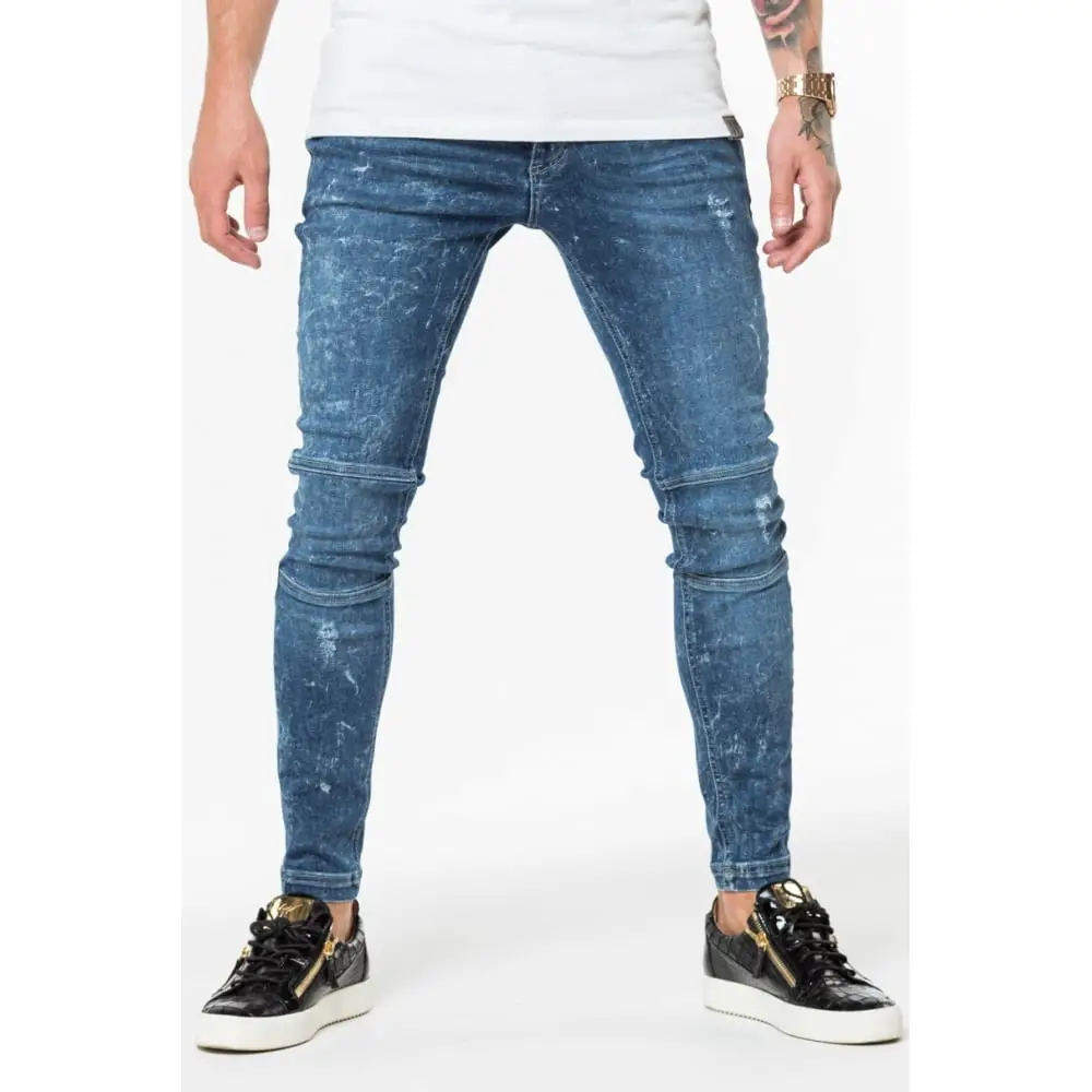 Acid Wash Jeans - Indigo