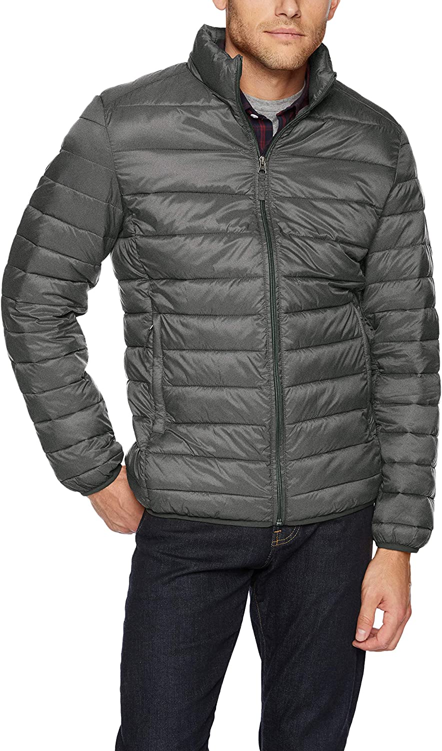 Amazon Essentials Men's Lightweight Water-resistant Packable Puffer Jacket