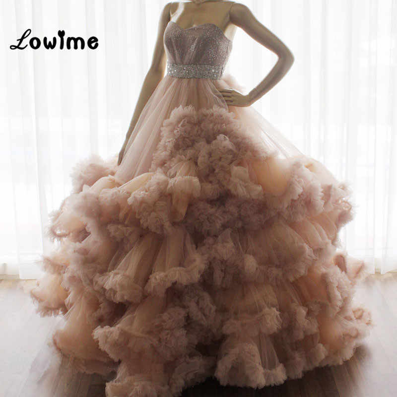 Cloud Prom Dresses Puffy Vestido De Festa Women Formal Party Dress