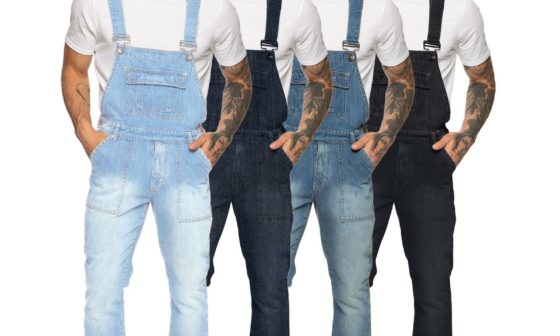 Different Styles of Black Overalls or Dungarees for Men and Women