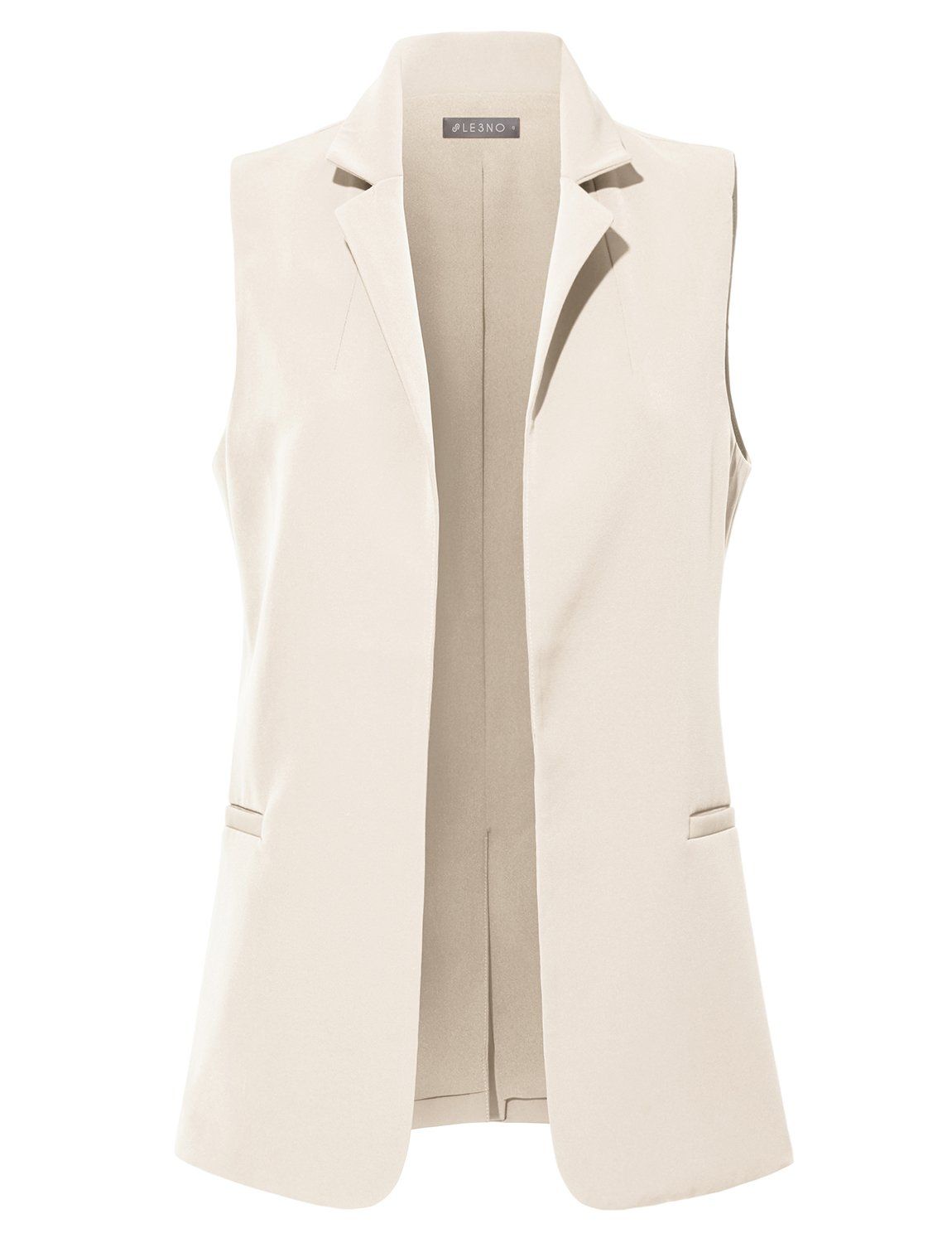 Front Sleeveless Blazer