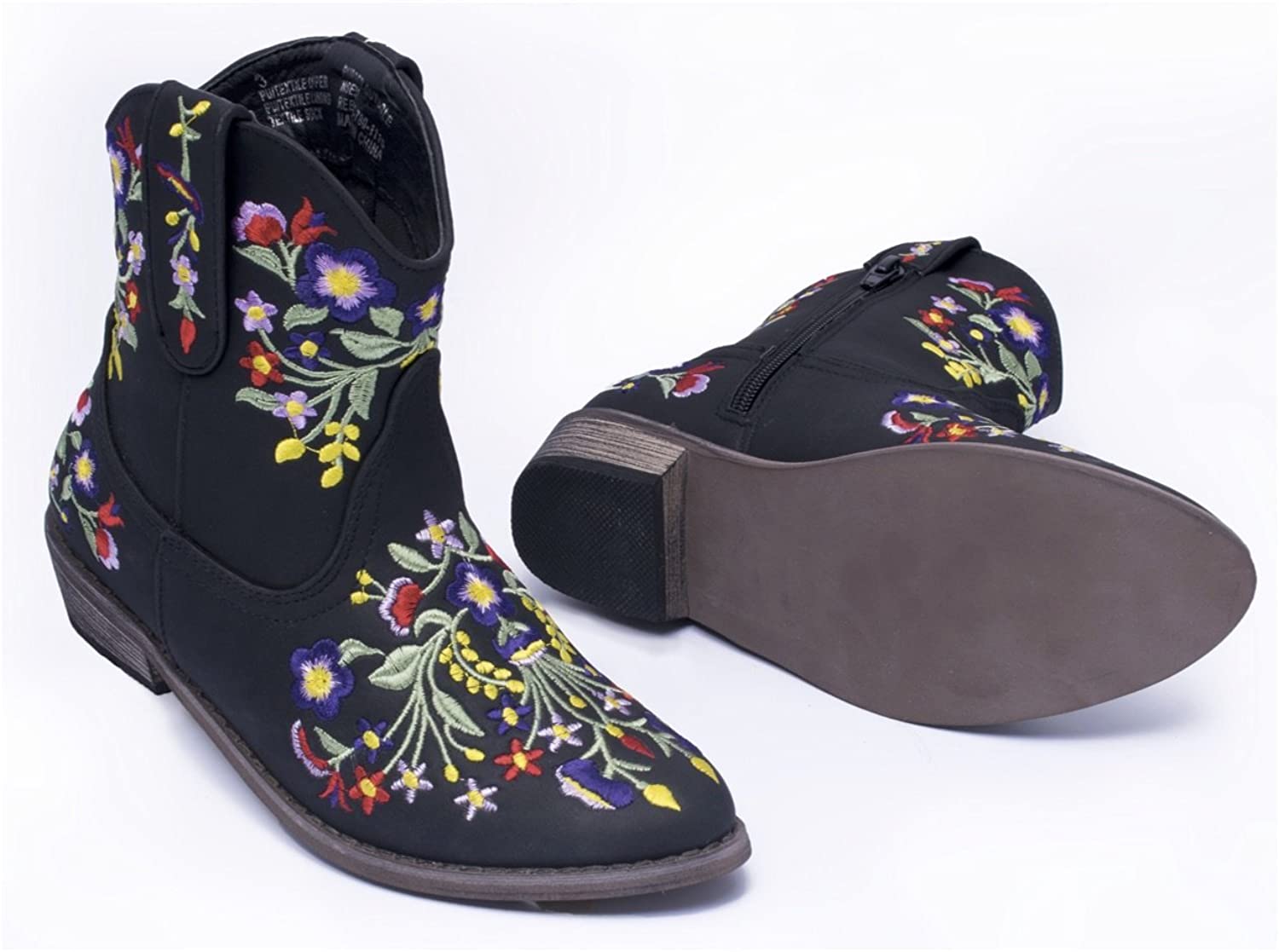 Girls' Betseyville Reece Floral Embroidered Cowboy Boots