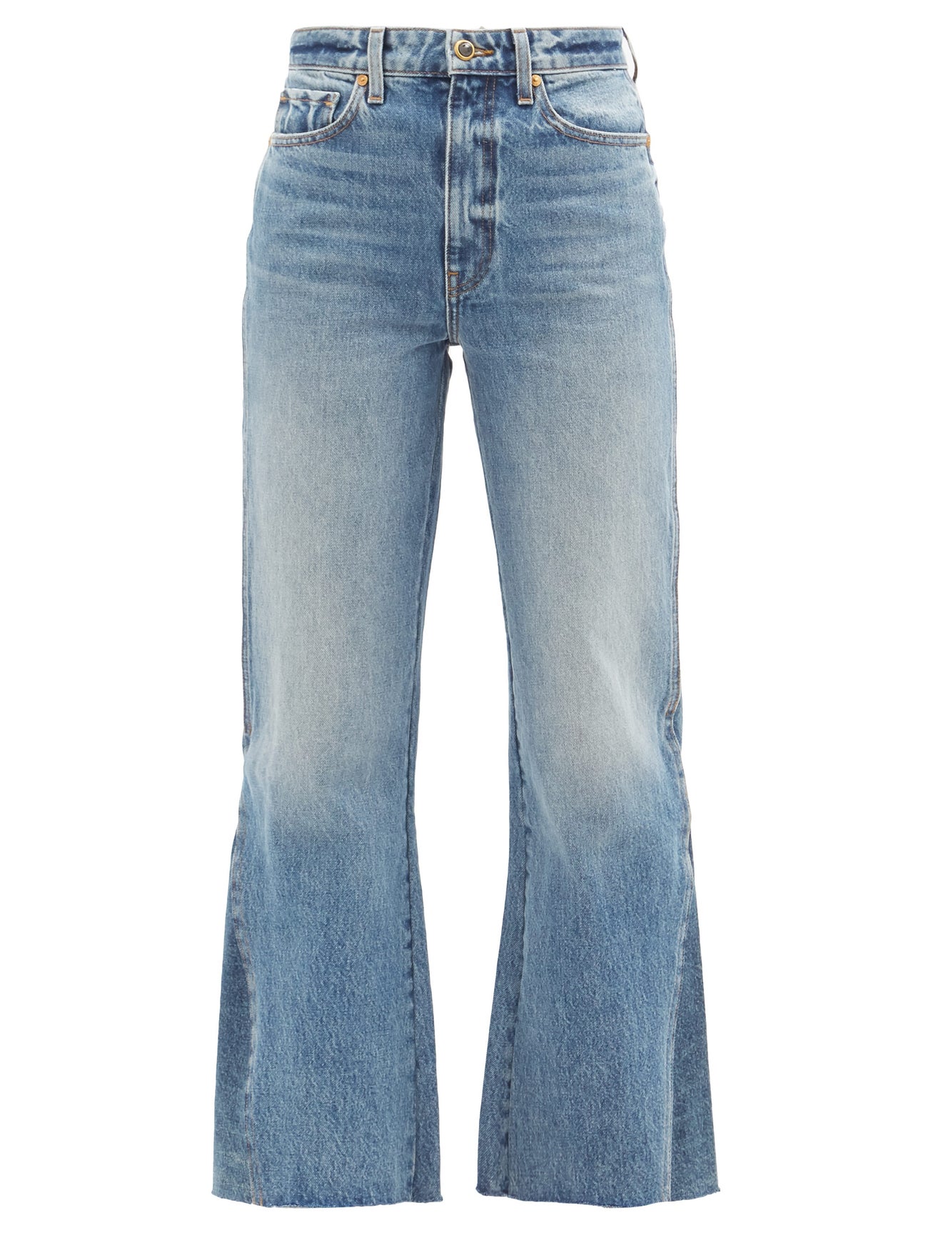 KHAITE Layla high-rise kick-flare jeans