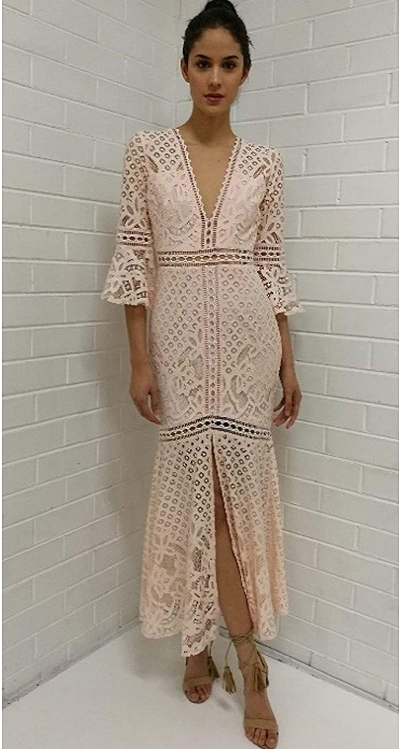 Love Triangle Blush Babette Maxi Lace Dress LT0222