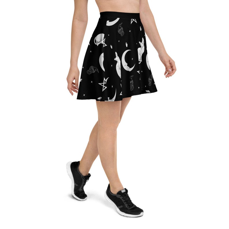 Lucky Goth Skater Skirt 