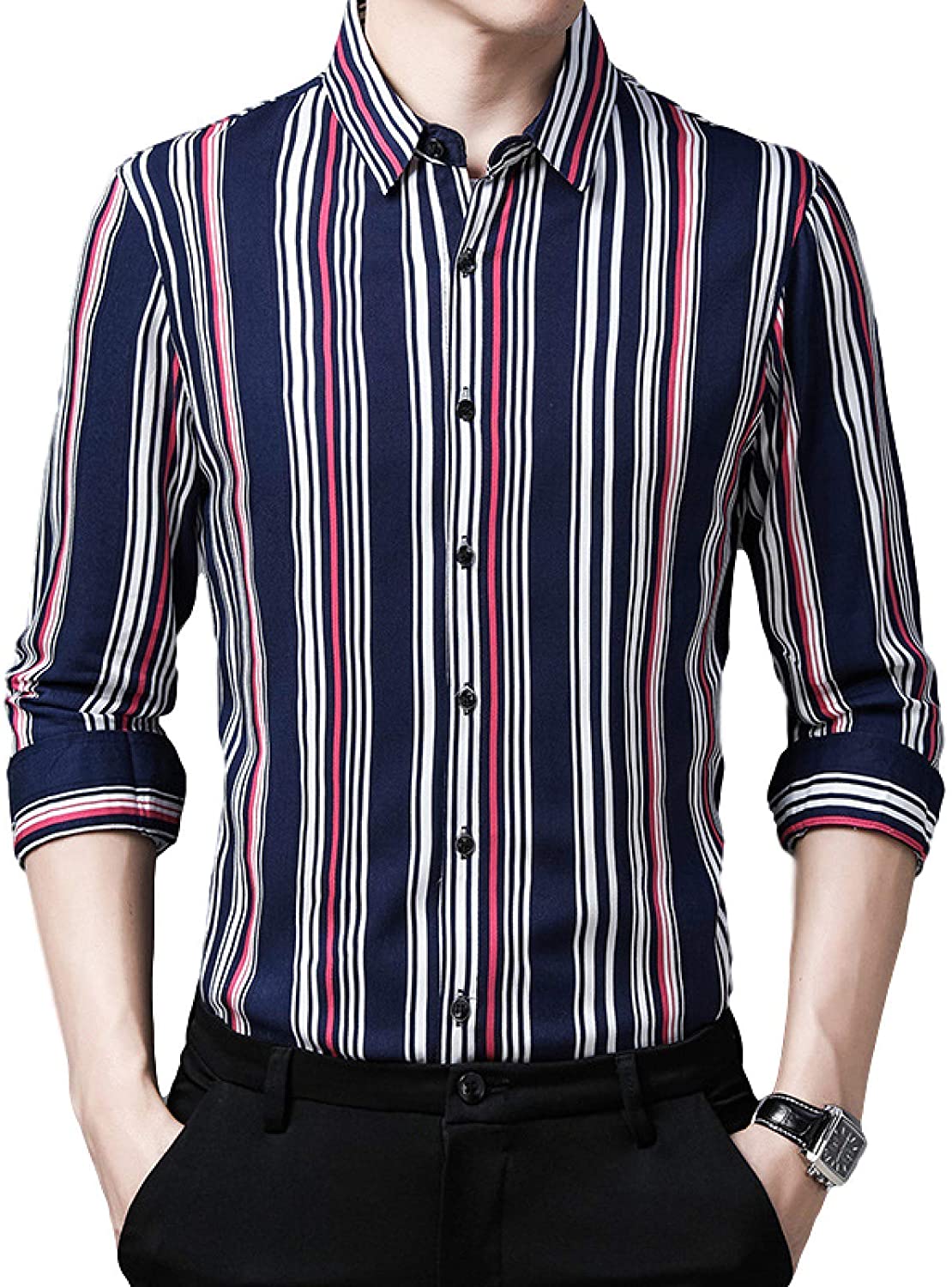 Long-Sleeved Striped Shirt
