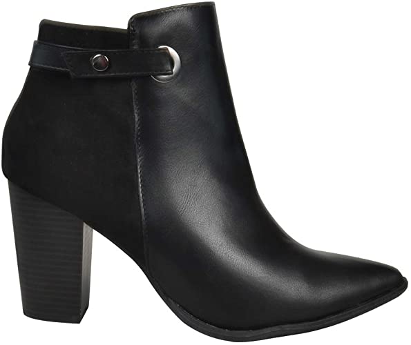 Mylu Womens Fashion High Heel Shoes Ankle Boots