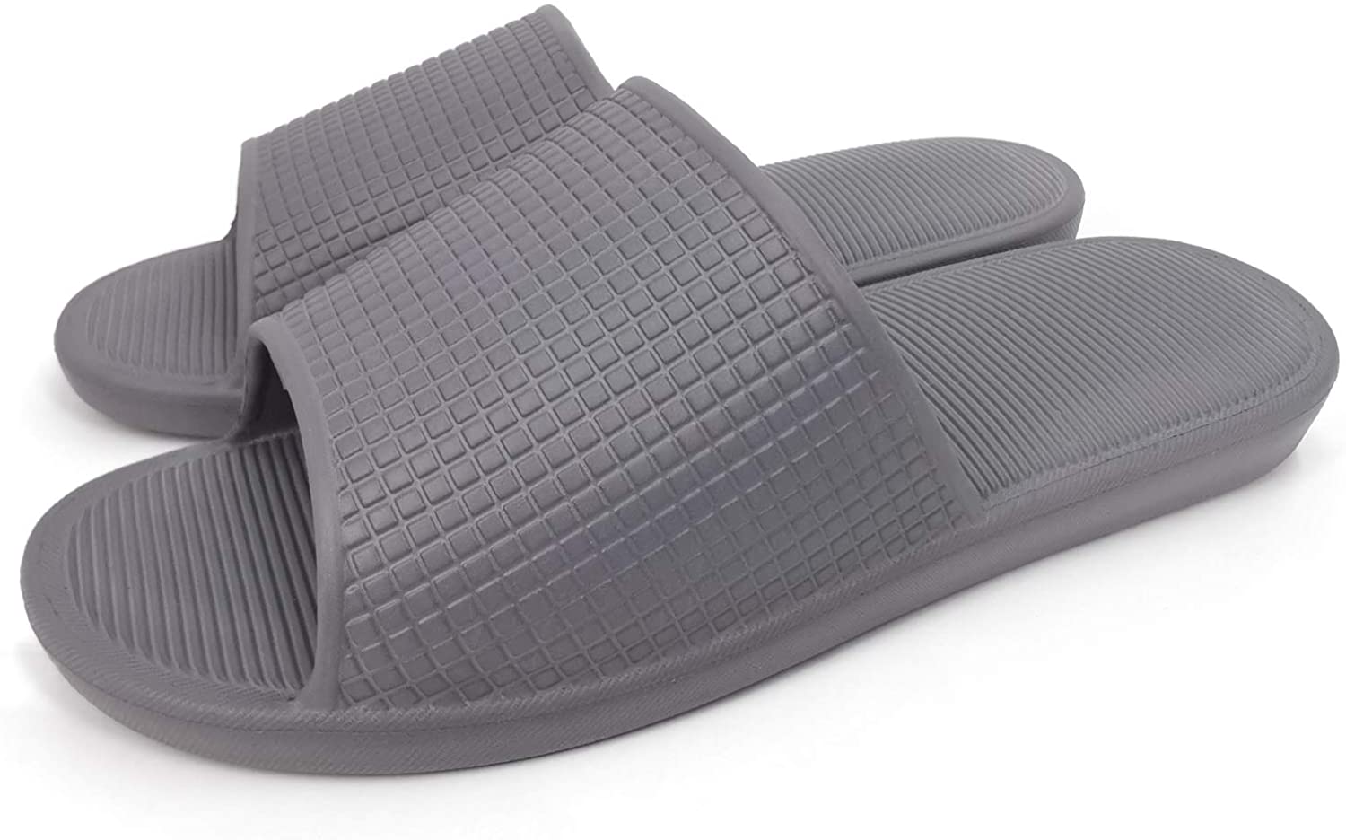 Ofoot Womens Soft Summer House Slippers Lightweight Open Toe Bath Slippers Shower Slides Comfortable Non Slip Quick Drying Sandals