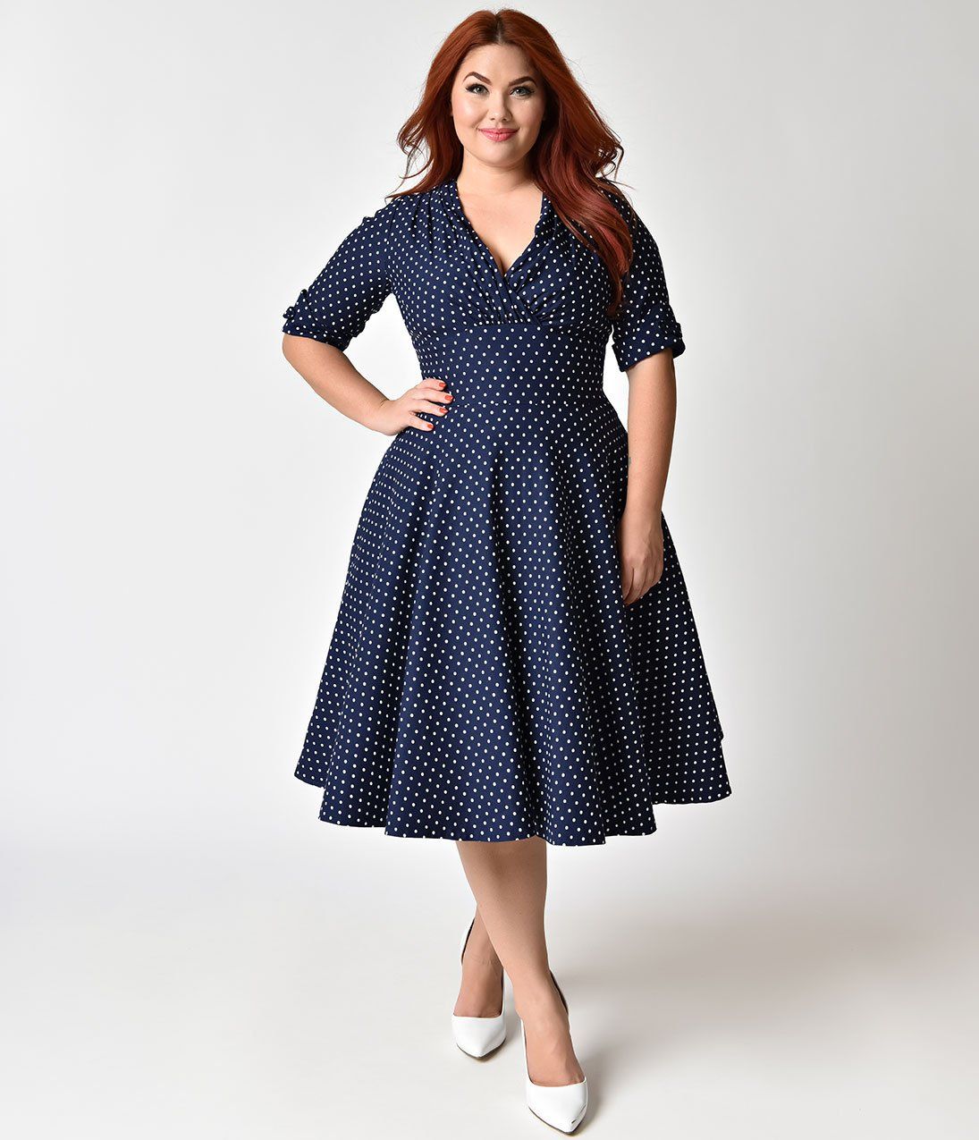 Plus Size smocked dress for women