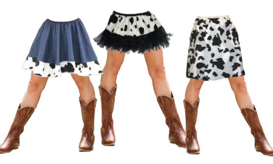 Show People Your Confidence With a Cow Print Skirt