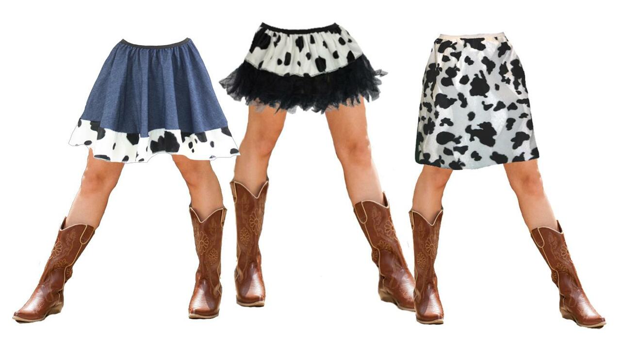 Show People Your Confidence With a Cow Print Skirt