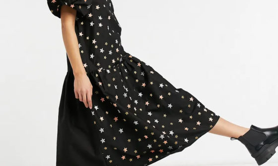 Star Printed Dress