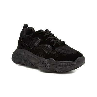 Truffle Bubble Womens Black Chunky Trainer