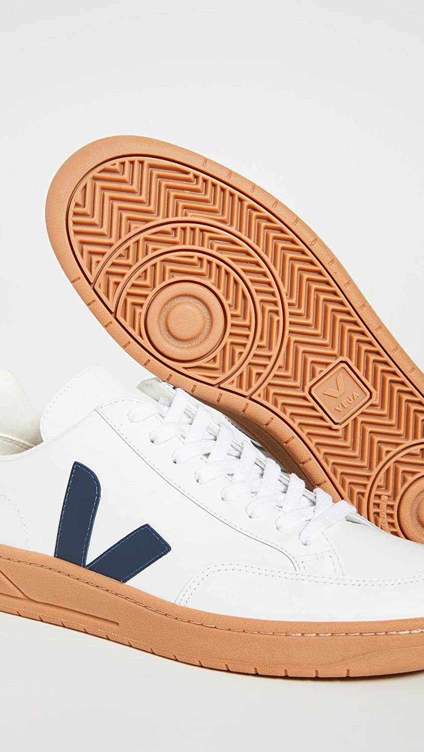 Veja V-12 Leather Trainers Extra White Nautico Gum Sole shoes