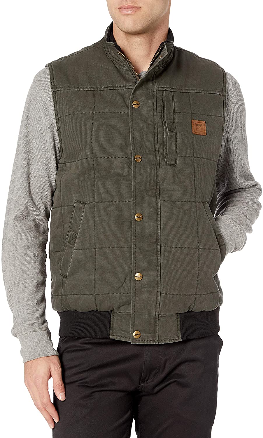 Walls Men's Vintage Quilted Vest Work Utility Outerwear