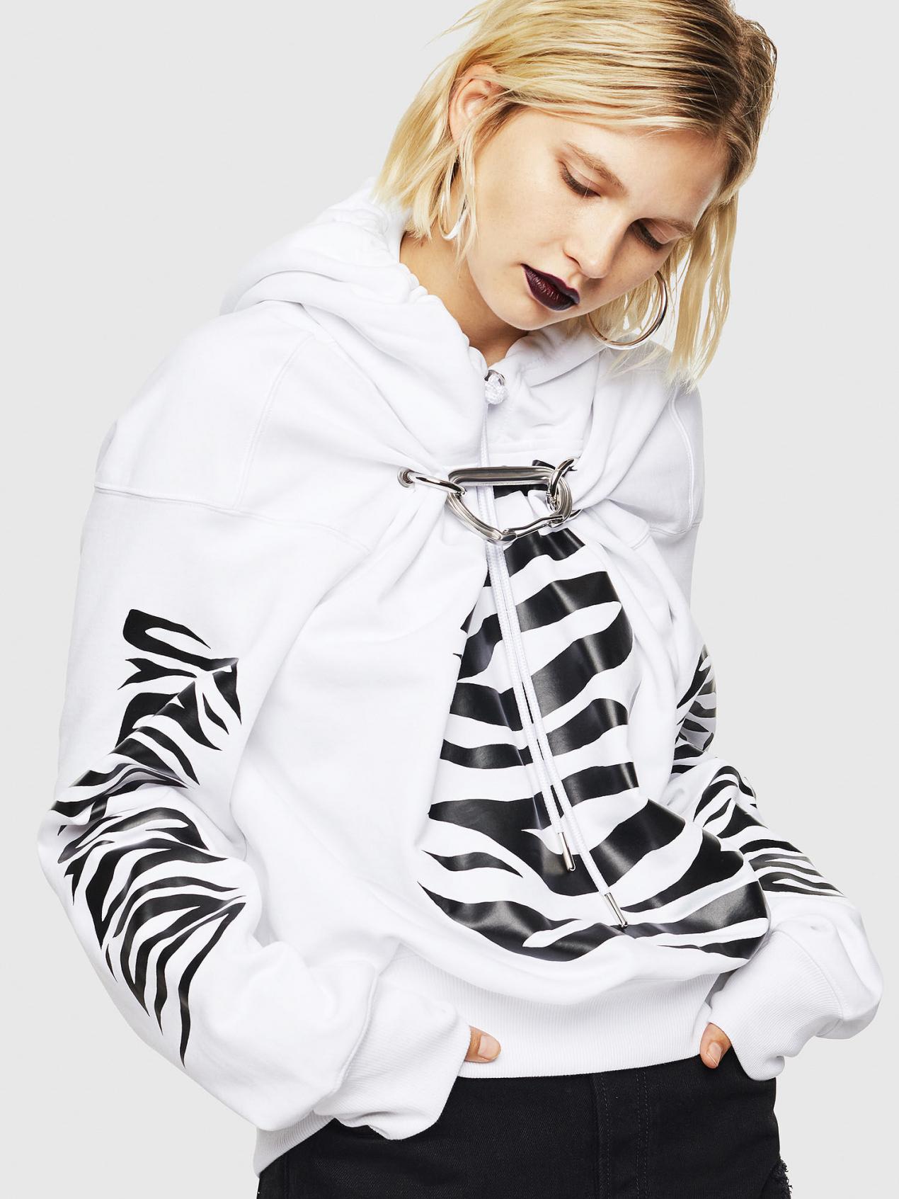 Womens F-ALBYHOOK-C Hoodie with Voids print 