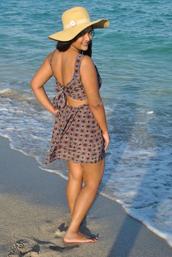 beach skirts with hat 